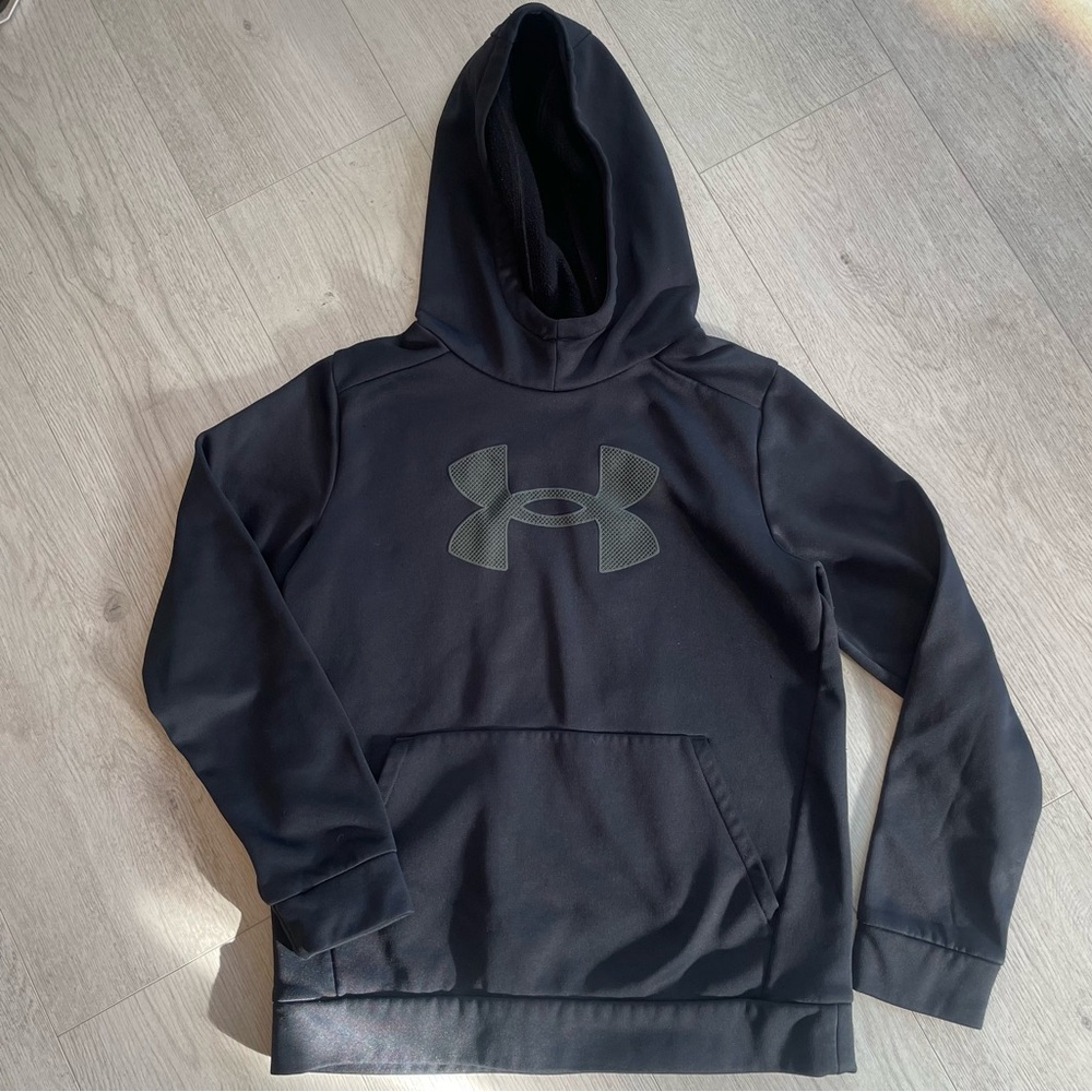Black Under Armour Hoodie-Large, EUC